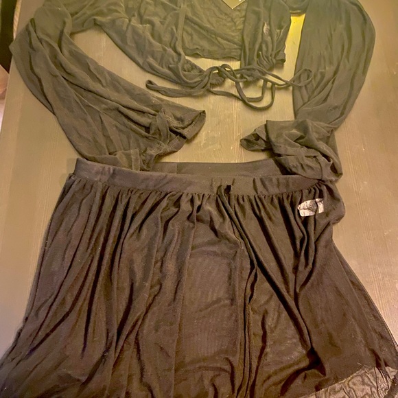 Fashion Nova Swim Sexy Mesh Top And Bottom Bikini Cover Up Poshmark